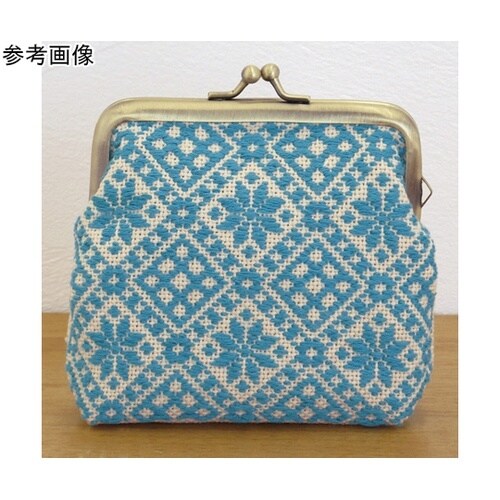 こぎん刺しキット がま口ポーチ角型 ベー