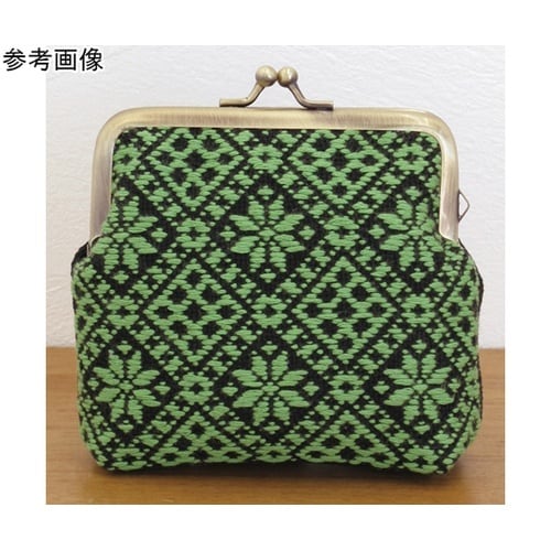 こぎん刺しキット がま口ポーチ角型 黒
