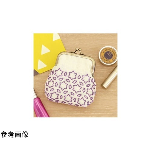 刺し子キット 一目刺しのがまぐちポーチ