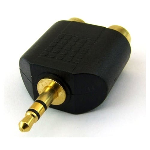 3.5φステレオ→RCA(赤/白)分配ア