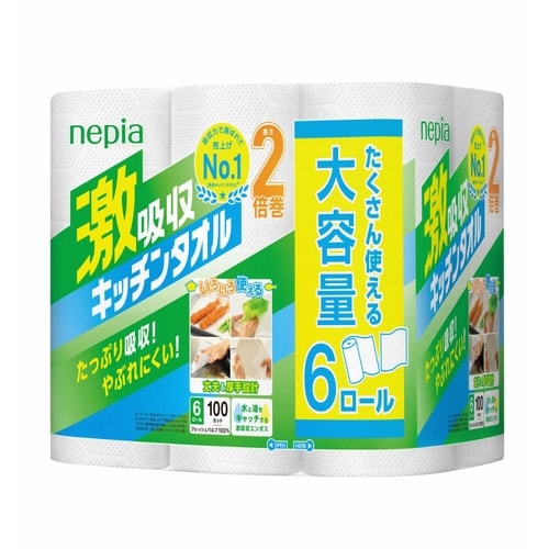 ネピア 激吸収キッチンタオル6ロール×4