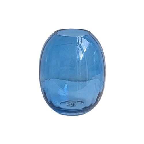 花瓶 GLASS FLOWER VASE コバルト