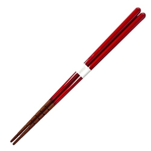 究極のすべらない箸 21cm レッド