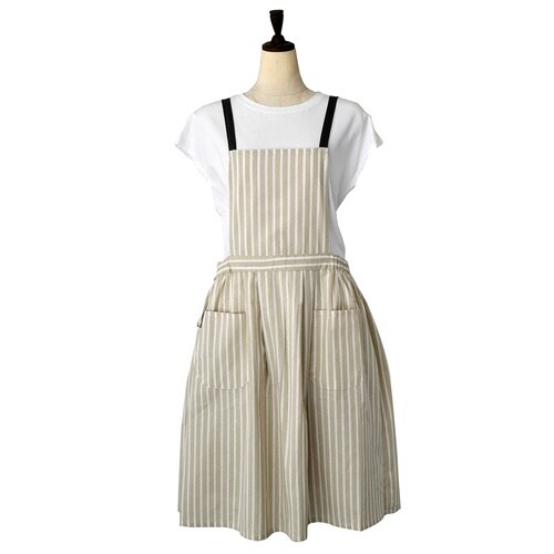 peplos ギャザーエプロン ベージュ