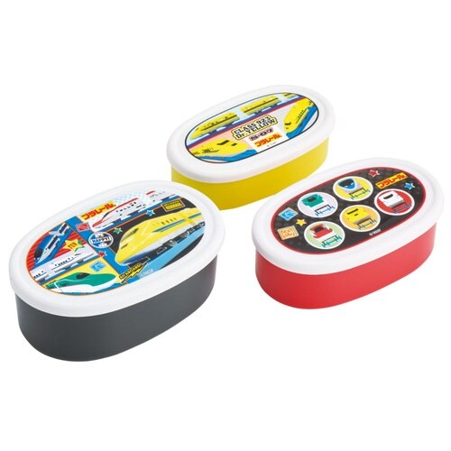 お弁当箱 シールボックス 3個セットプラレール