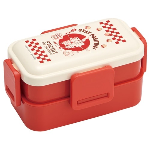 2段ふわっと盛れる弁当箱 600ml スポンジボブ