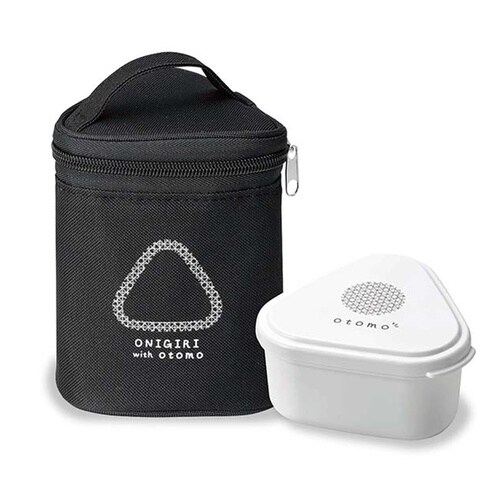 おかず容器付き保冷おにぎりケース2個用 ブラック