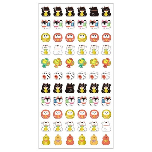 プチプチシールマネキネコ×15