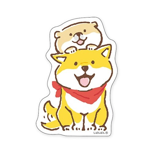 ステッカーシバンバンオリコウサン×10