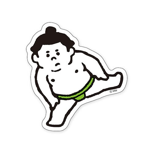 ステッカーオスモウサンズシコ×10