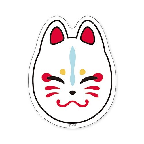 ステッカーキツネメン×10