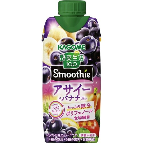 野菜生活スムージーアサイー&バナナ320ml12本