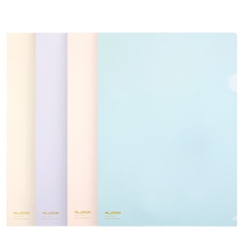 A4クリアF4色アソート 1セット(10枚入×3)