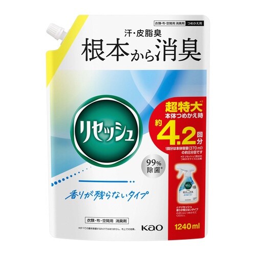 リセッシュ香り残らない 詰替1240ml
