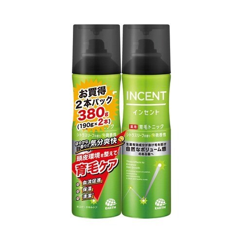 インセント薬用育毛トニック微香性ペアパック×4