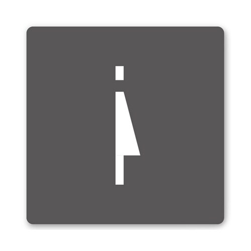 室名札 白マットアクリル150角 会社向
