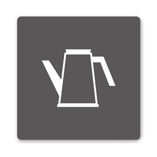 室名札 白マットアクリル150角 会社向