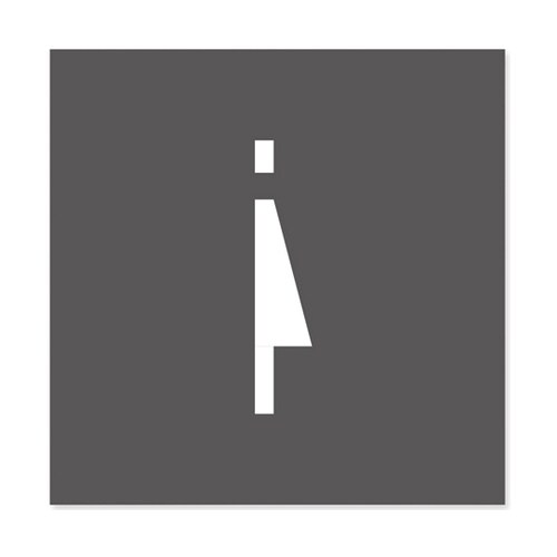 室名札 アルミ板150角 会社向け Da