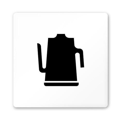 室名札 白マットアクリル150角 会社向