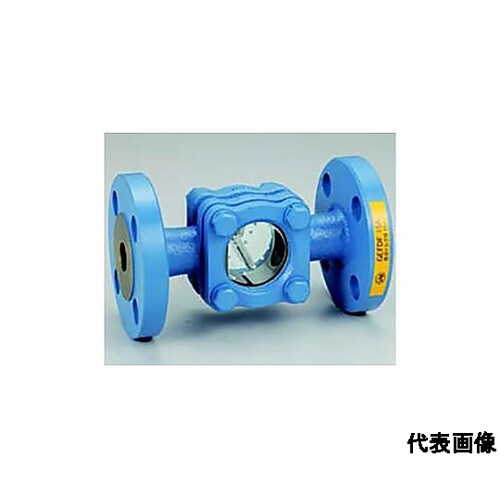 ネジ込 サイトグラス【ダクタイル・青色・