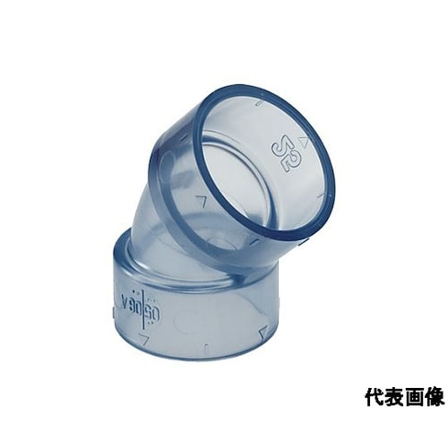 透明 空調ドレン継手 45°エルボ AR
