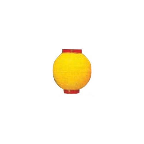 提燈 10号丸型ビニール 黄 11−28