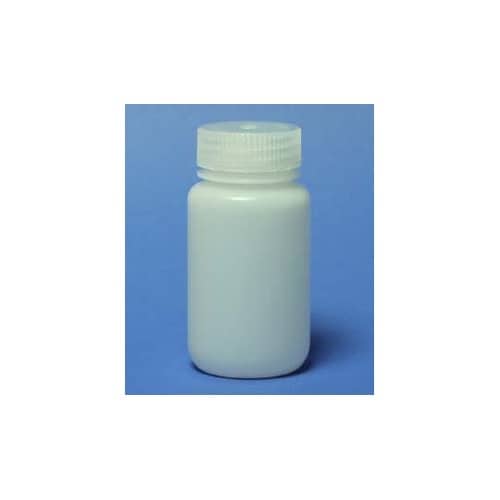 液体用・粉末用 蓋付き口広ボトル(白色)