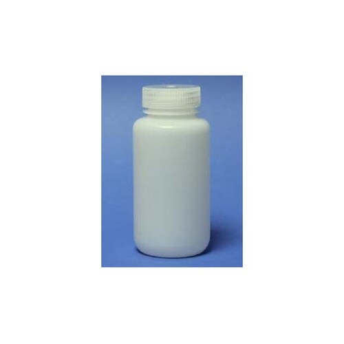 液体用・粉末用 蓋付き口広ボトル(白色)