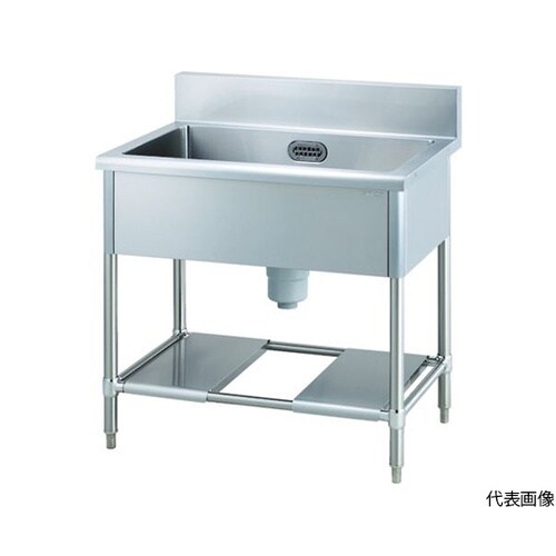 一槽シンク(ホース1本付) 750×60