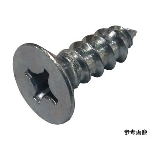 皿頭タッピングねじ 鉄 ユニクロ 6×1
