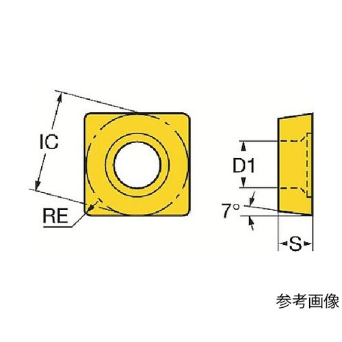 コロターン107 旋削用ポジチップ(34