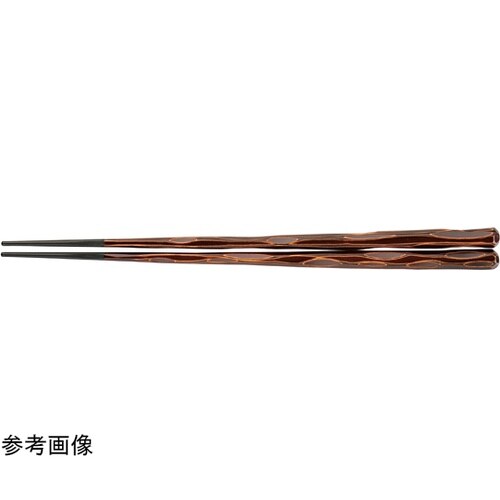 PBT22.5cm 六角一刀彫箸 栃 9