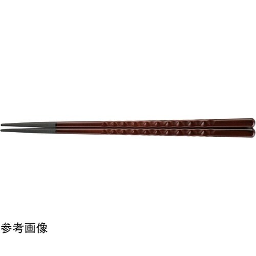 PBT24cm 亀甲箸 チーク 9003
