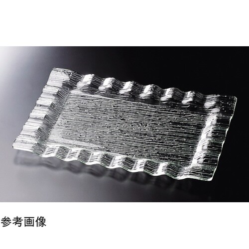 AC54cm さざ波ウェーブ長角盛皿 5