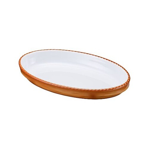 シェーンバルド オーバルグラタン皿 茶