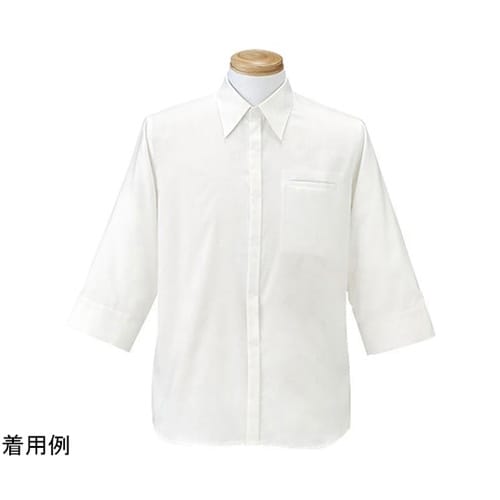 メンズ七分袖シャツ(ホワイト) 3L 1