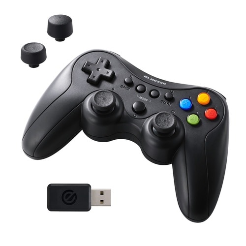 FPSゲームパッド 無線2.4GHz 黒