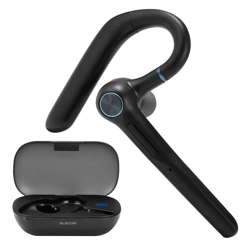 Bluetooth片耳ヘッドセット ENC 黒