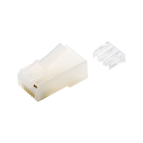 自作用RJ45コネクター(Cat6/単線ヨリ線両対
