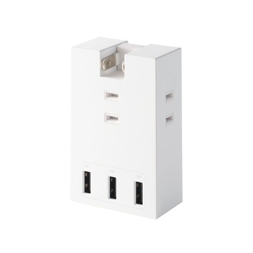 電源タップ USB直挿し コンセント3口 A×3