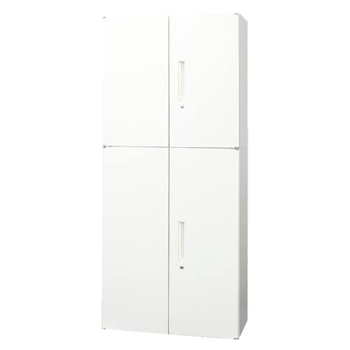両開書庫2台セット2段/3段 800×400 WH