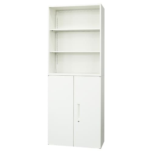 オープン両開書庫セット3段 800×400 WH