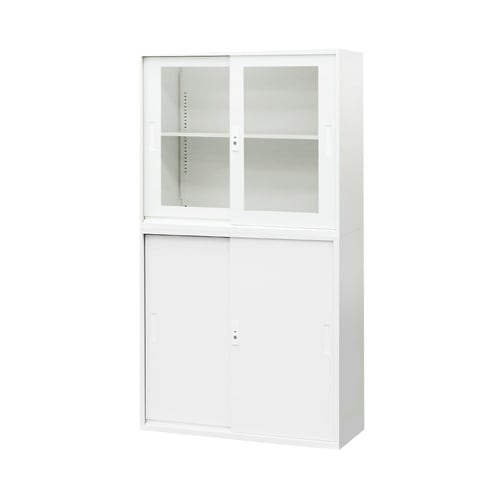 引戸アクリル2段スチール3段セット H1630WH
