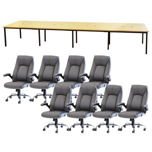 フリアドデスクLYSチェアセット 8人用 NAGY