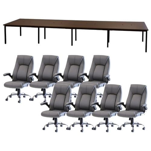 フリアドデスクLYSチェアセット 8人用 WNGY