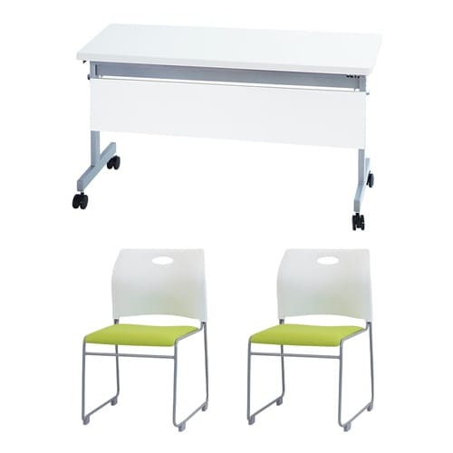 2人会議セット120×45 幕板付 WH WHGN