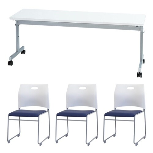 3人会議セット1800×45 WH WHNV