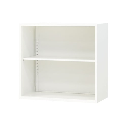 オープン書庫2段800×400×高さ750 WH