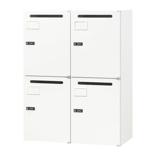 4人用パーソナルロッカー完成品ダイヤル錠800WH