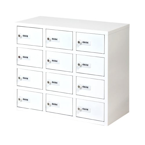 貴重品ロッカー3列4段12人用ダイヤル錠590WH